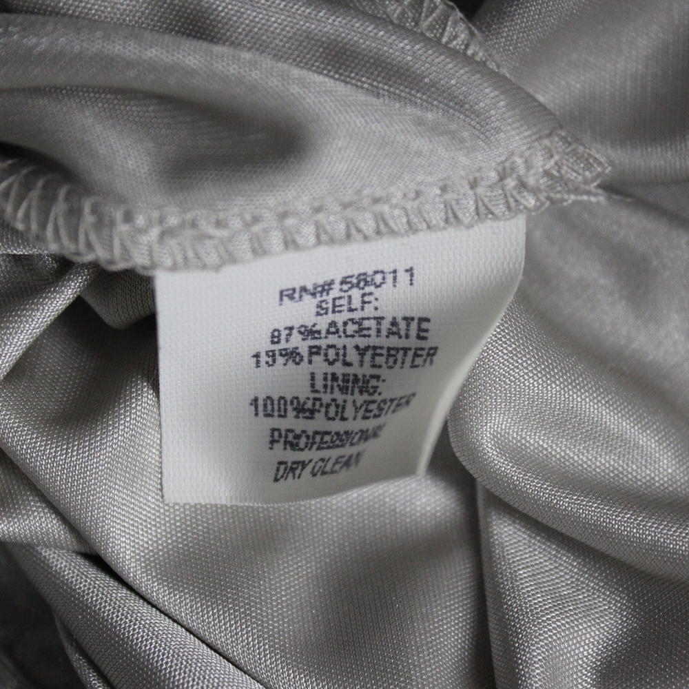 David Meister Ruffle Strapless Embossed Dress - Picture 6 of 7